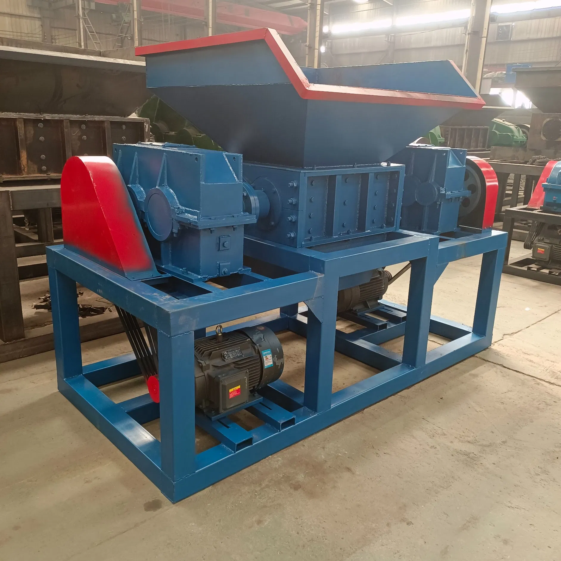 Double Shaft Shredder for Plastic Shredder Machine