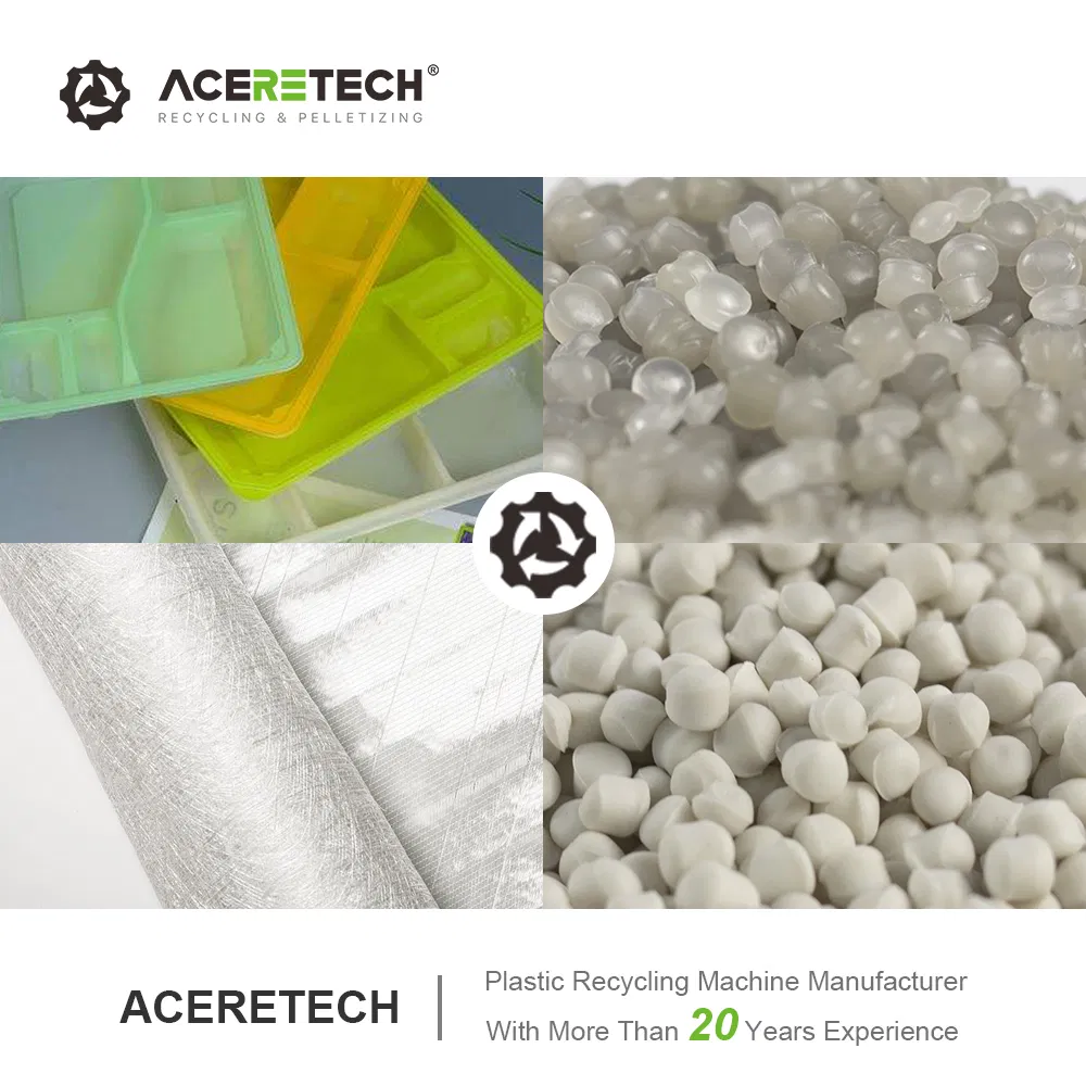 Aceretech Customized PP/PA Compounding Granulator Machine for Plastic Crushed Material Recycling