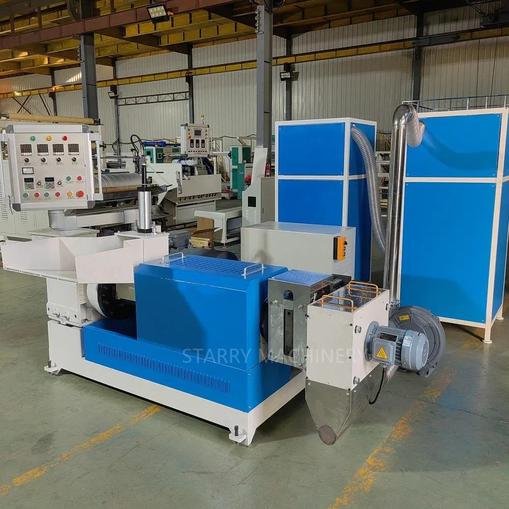 Single Stage HDPE LDPE PP Waste Plastic Granulating Pelletizing Pelletizer Recycling Machine Mini Granulator Recycled Plastic Granules Making Machine