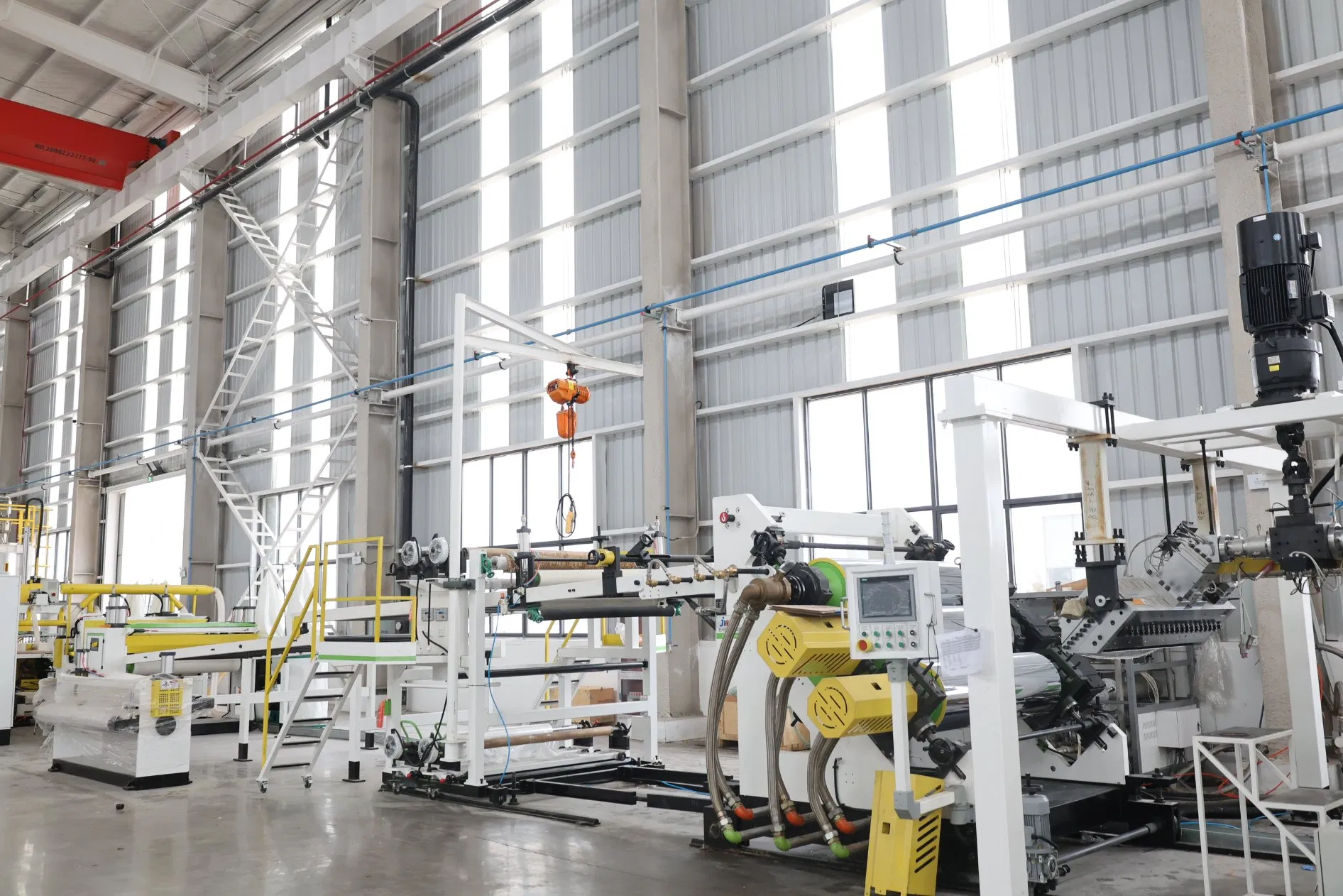 Jwell Pet Film Extrusion Machine Pet Packaging Sheet for Food Packaging Food-Grade Thermoforming Plastic Extrusion Machine Plastic Extruder Machine