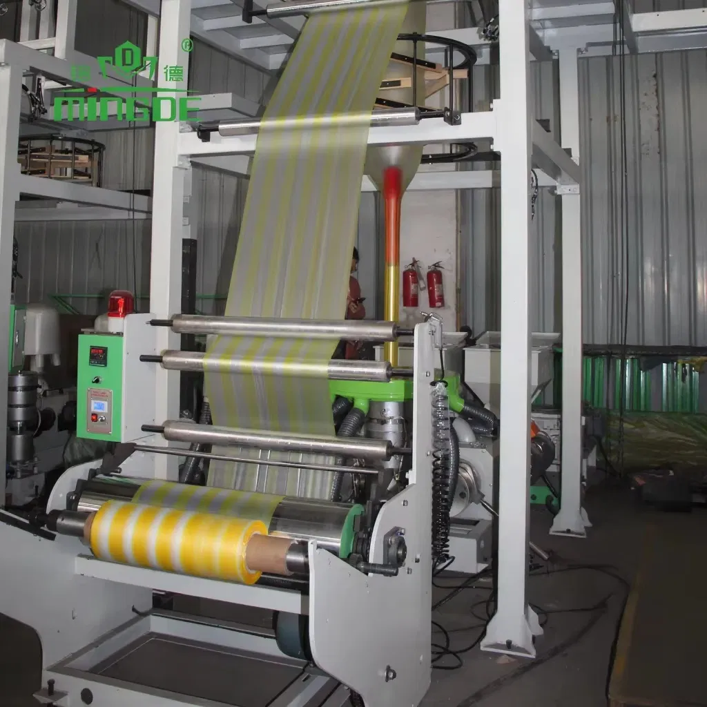 Double Color Film Blowing Machine HDPE Plastic Extruder