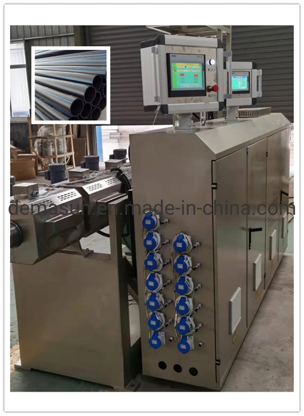 High-Efficiency Plastic Pipe Extrusion Machine for PE, PP, ABS