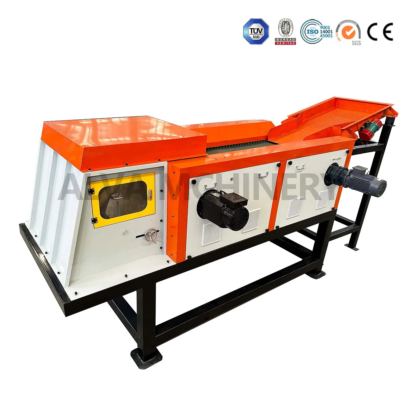 Plastic Shredder Mulcher Economical Crusher Pulverizer Machine Eddy Current Separator Machine