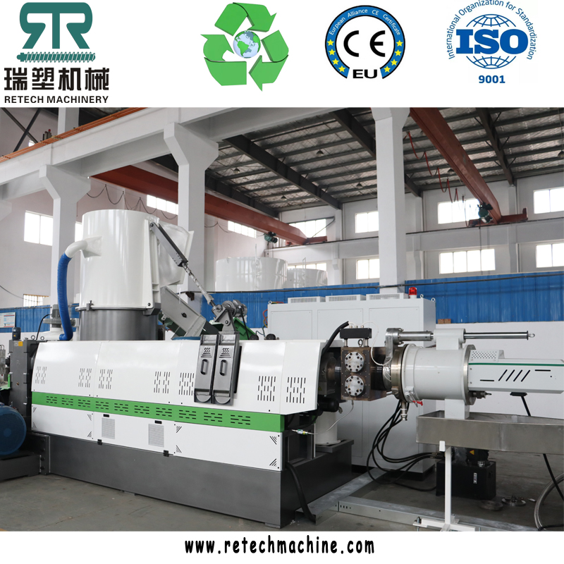 PP PE Film Compactor Compounding Plastic Recycling/Washing Equipment/Line/Pelletizer/Granulator/Pelletizing/Fishing Net Recycling Machine/Granulation Machinery