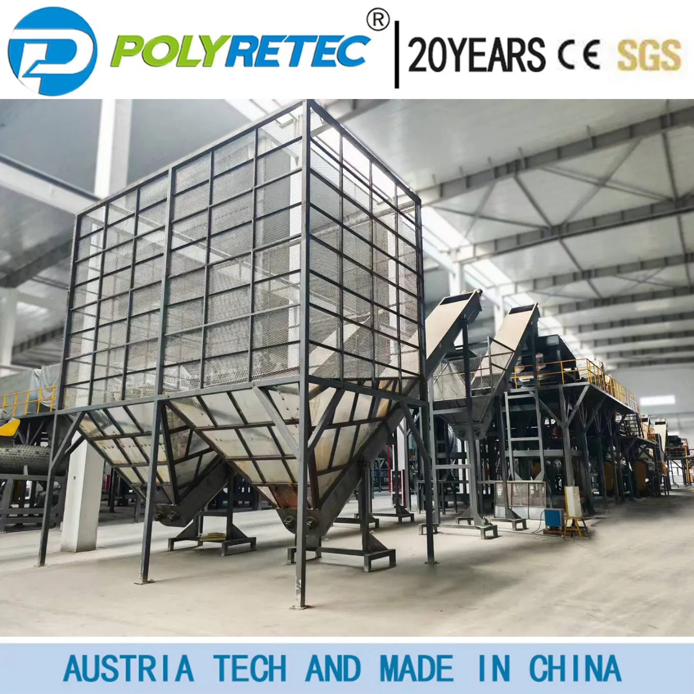 6000kg/Hour Hot Wash Pet Flakes Plastic Recycling Line Pet Bottle Crushing Washing Machine