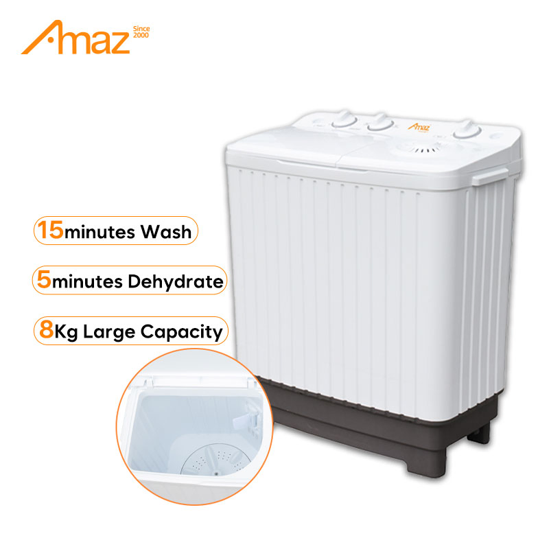 5kg-11kg Twin Tub Semi-Automatic Washing and Drying Machine Electric Plastic Compact Home Use
