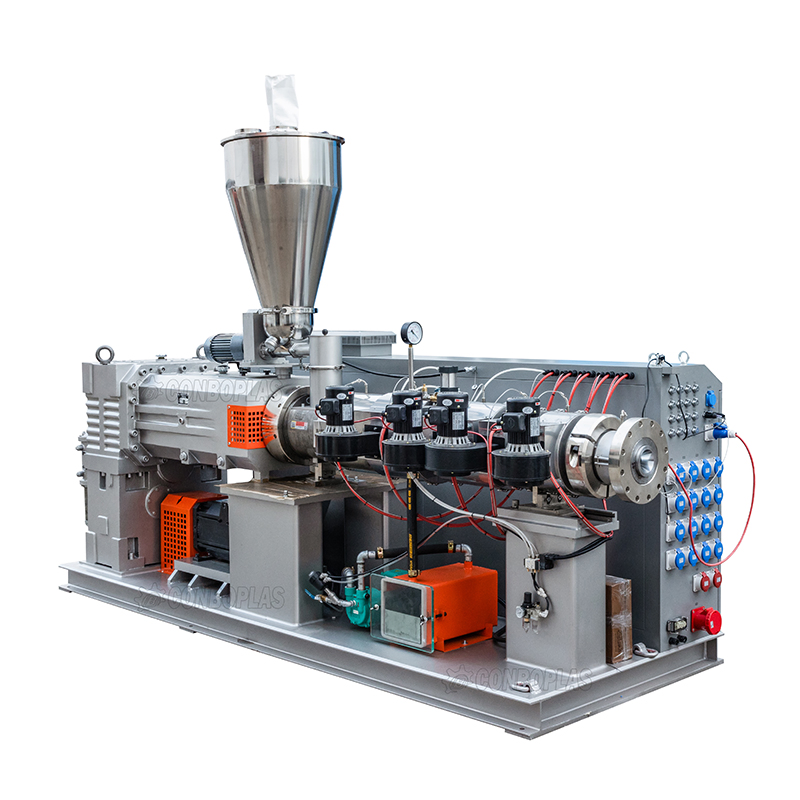 Plastic Extruder for PVC PE PPR Pipes, Window Door Profiles, Wire Cable Trunking Profiles, Window Door Profiles, Ceiling Panel, Compounding Pellets Granules