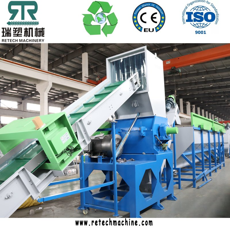 Waste Pet/HDPE/LDPE/PP/PE Bottles Films Woven Bags Plastic Recycling Pelletizing/Granulating/Granulation/Flakes Scrap Crushing Washing Machine