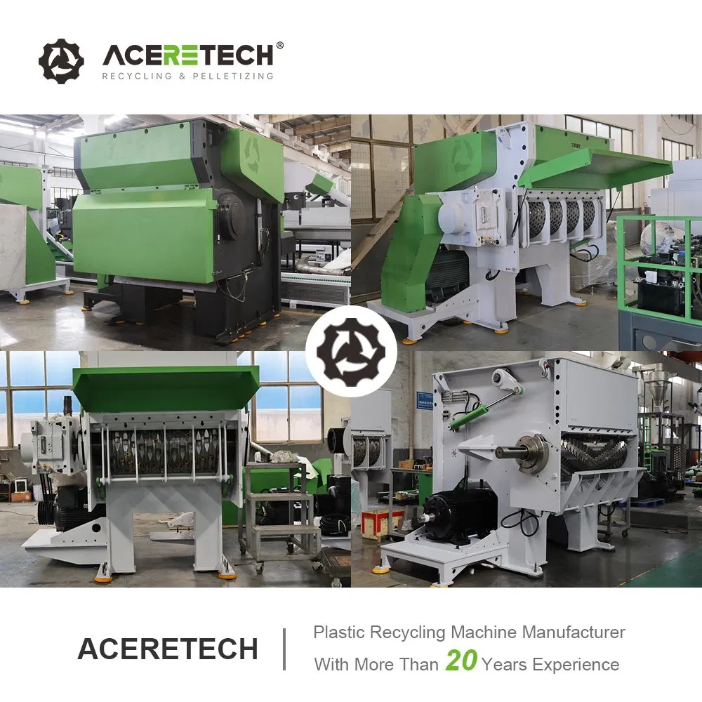 High-Efficiency HS1600 Single Shaft Shredder Machine for PVC/PE Pipes