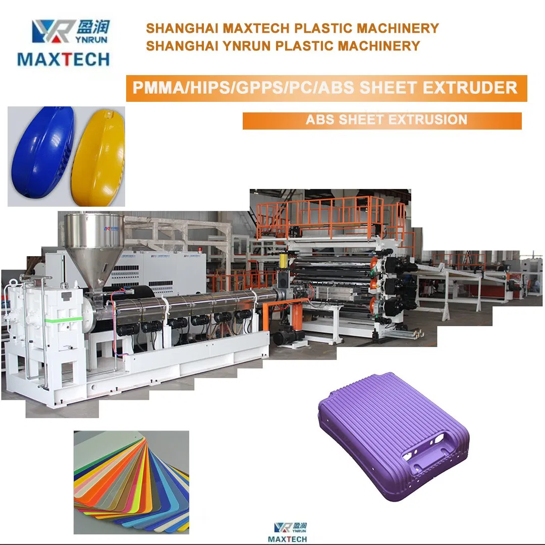 Hot Sale China Plastic Machine of ABS/HIPS Sheet/Plate Film Production Line/Extrusion Line/Extruder with Single Screw for Luggage/Refrigerator
