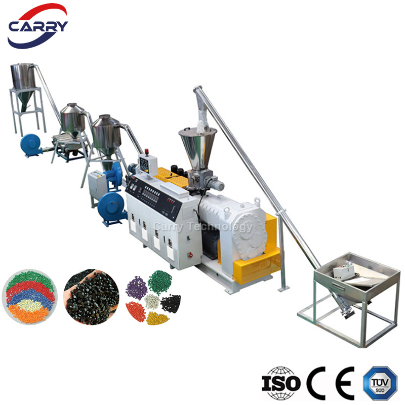 100-800kgh UPVC Recycling Granulator Extruder Plastic CPVC Granule Pellet Making Machine Plant PVC Pelletizing Extrusion Production Line Compounding Pelletizer