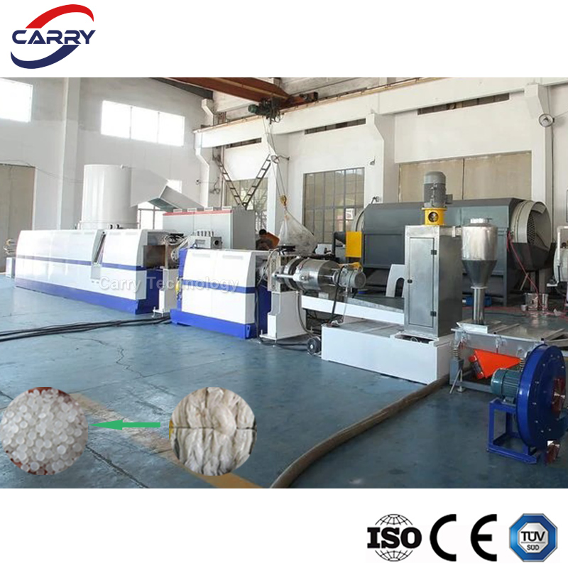 Waste PP PE Pellets Making Plant Plastic HDPE LDPE Scrap Recycling Pelletizing Production Line Pet Granulating Granulator PVC PC Granules Pelletizer Machine