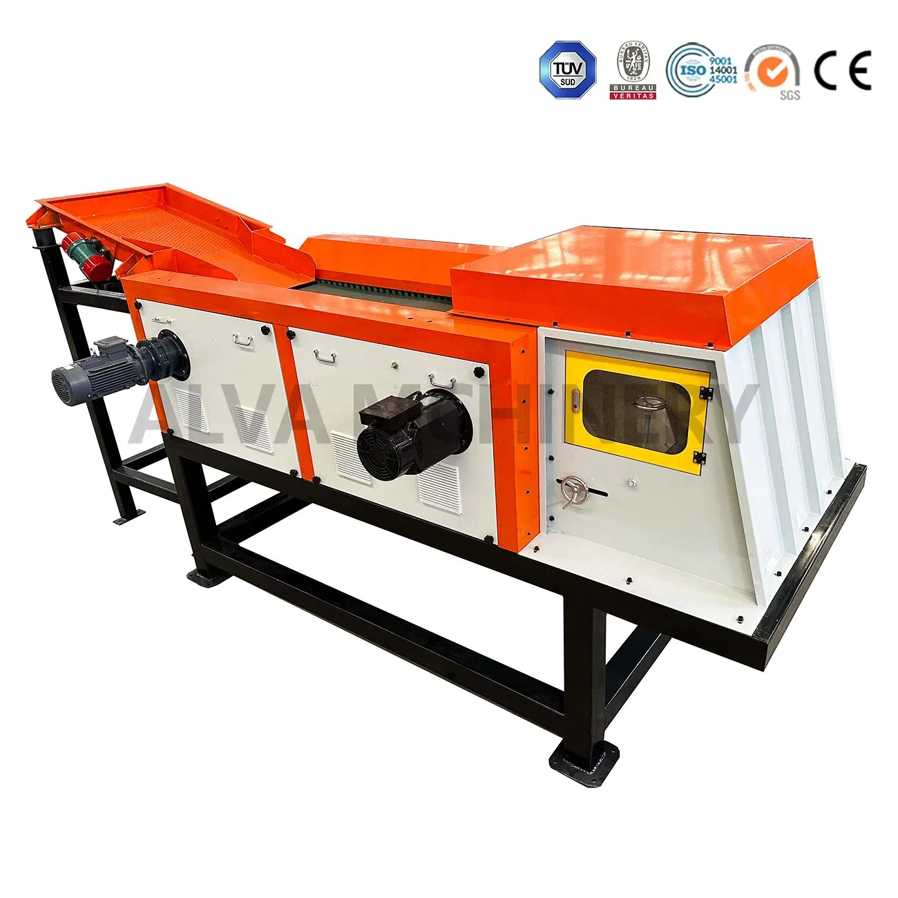 Plastic Shredder Mulcher Economical Crusher Pulverizer Machine Eddy Current Separator Machine