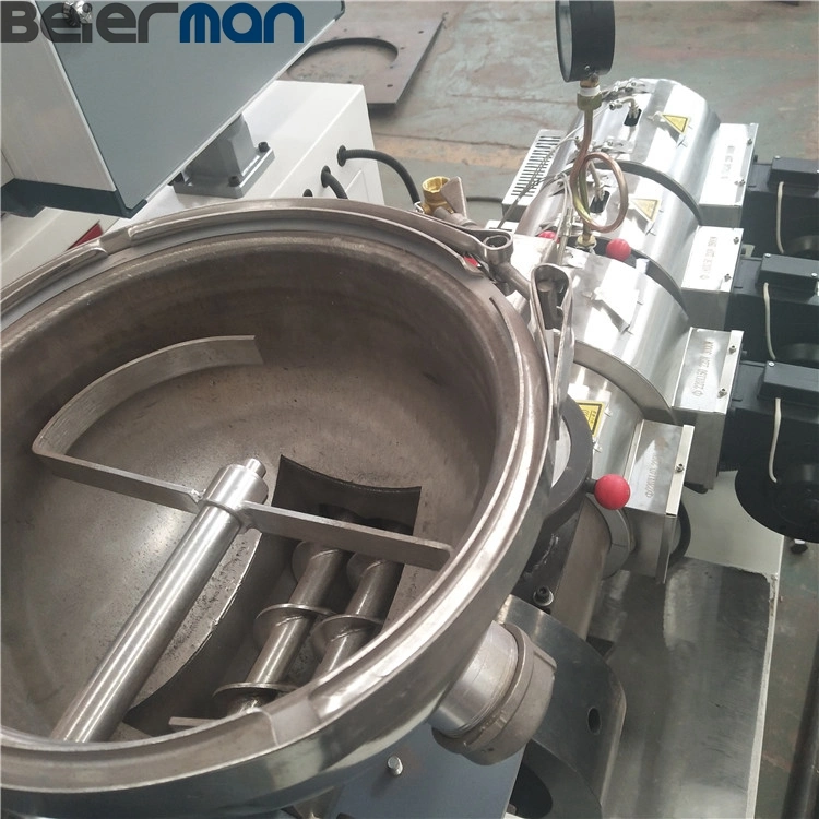 PE PVC CPVC UPVC MPVC Raw Material Sjsz50/105 Model Sjsz55/110 Double Screw Extruder Plastic Pipe/Profile/Pellets Twin Screw Extrusion Machine