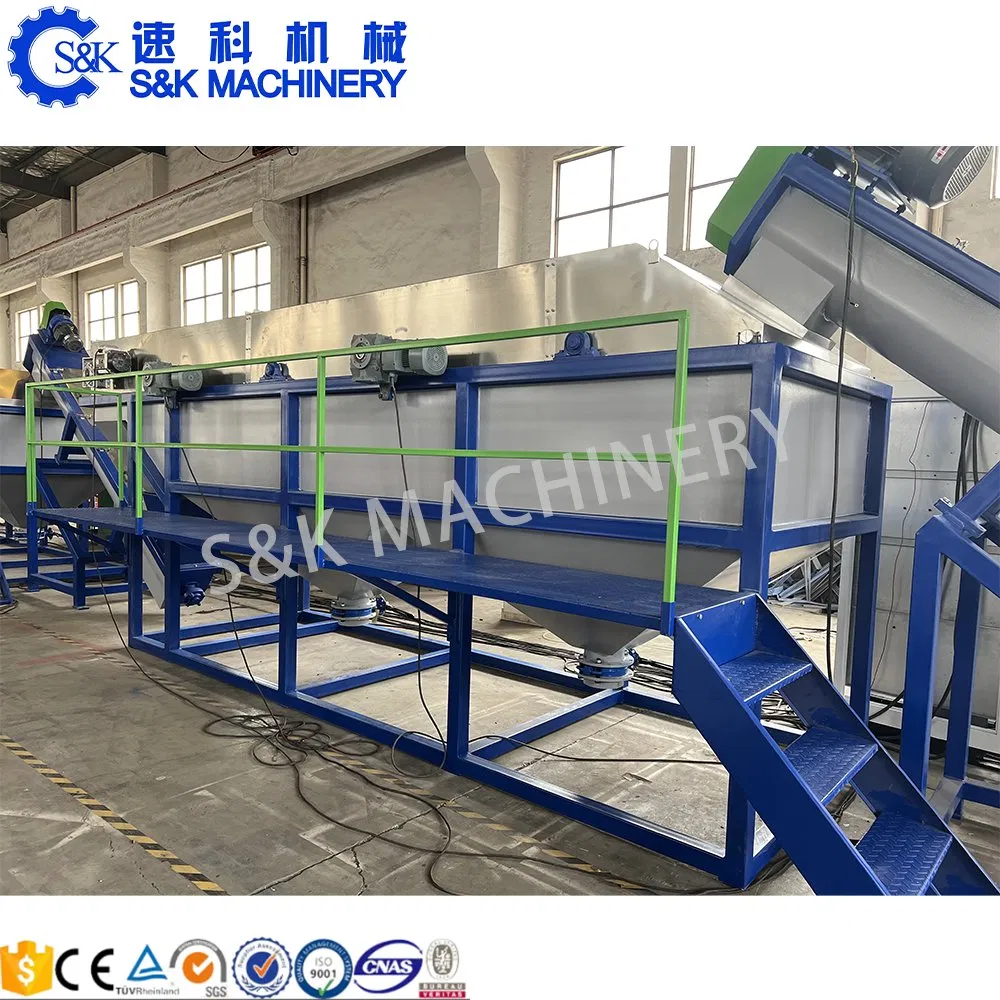 Automatic PE PP HDPE Pellet Pet Plastic Film Woven Jumbo Bag Bottles Waste Washing Recycling Machine
