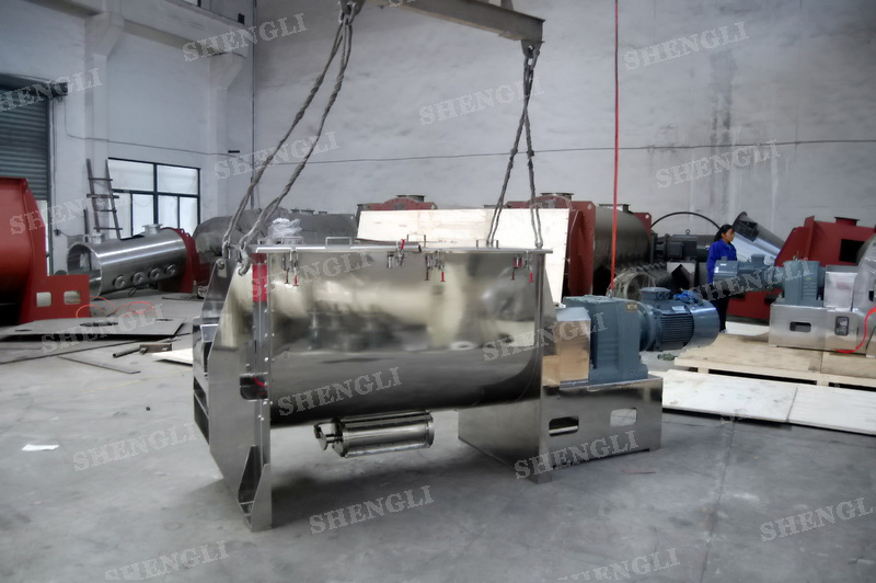 Ribbon Mixer for Cosmetic Powder Plastic Mixer Shaft Blender Batch Mixer Machines Powder Blender Stainless Steel Mixer Horizontal Type