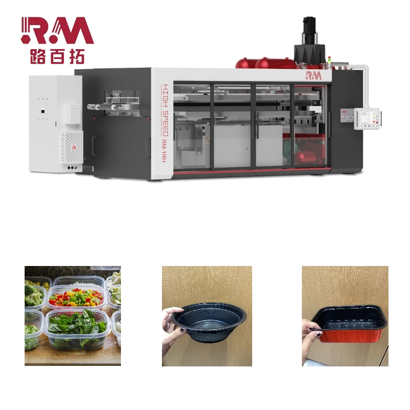 Thermoforming Machine for PS/Pet Plastic Cups &amp; Bowls with Auto Stacking