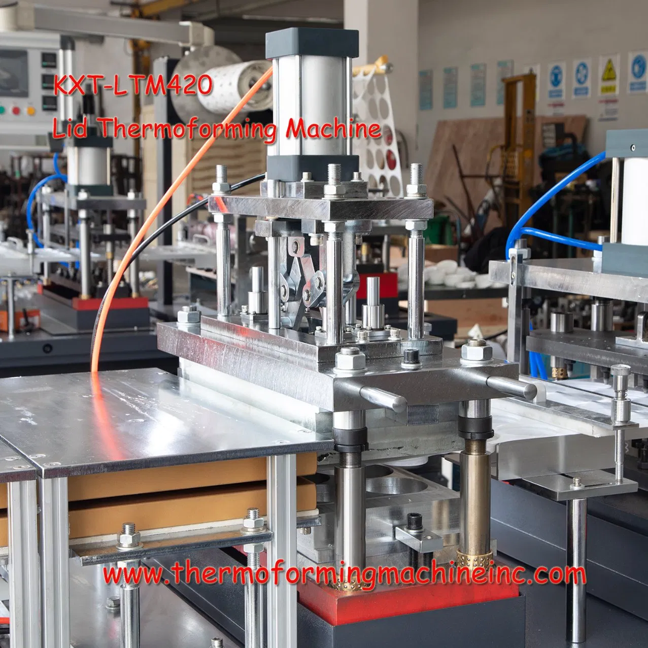 Factory Price Automatic Plastic Fruits Clamshell Fast Food Packages Box Tray Paper Coffee Cup Lid Cover Container Thermoforming Forming Making Machine