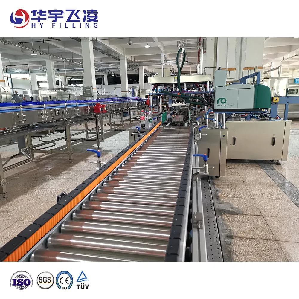 Carbonated Juice Dairy Drinks Hy-Filling Wooden Glass Bottle Pet Plastic Aluminum Cans Rubber Belt Carton Conveyor System