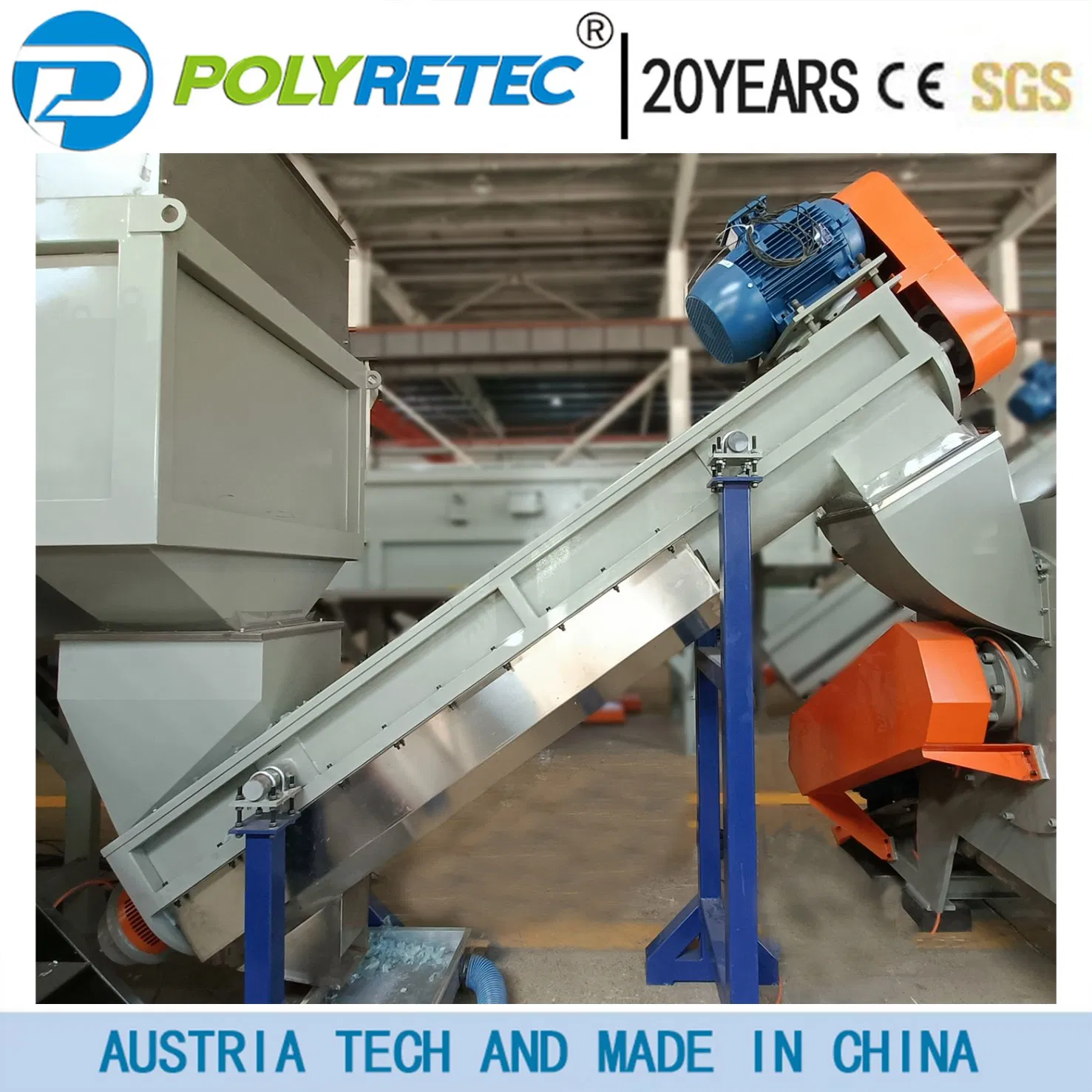 Full Automatic Big Capacity Waste PP PE Plastic Film Bag Bottle Cans Bucket Oil Pot Shredding Crushing Washing Drying Recycle Machine