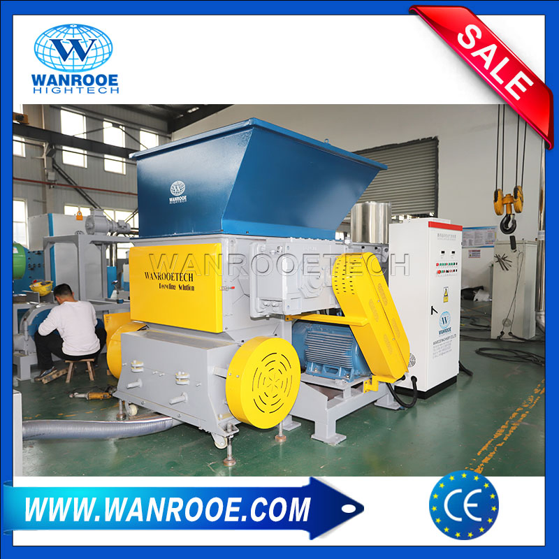 Plastic Hard Lumps and HDPE Pipe Single Shaft Shredder Crusher Machine