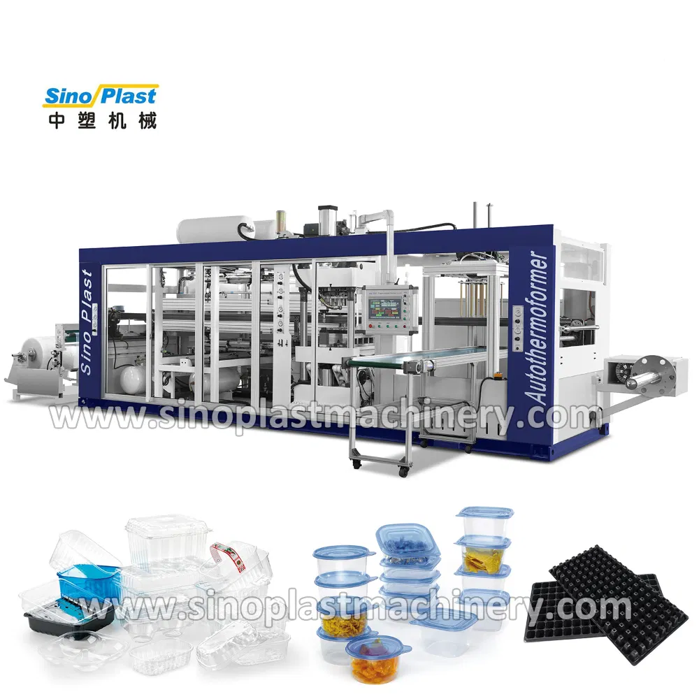 Automatic 2 Stations Air Pressure & Vacuum Thermoforming Machine