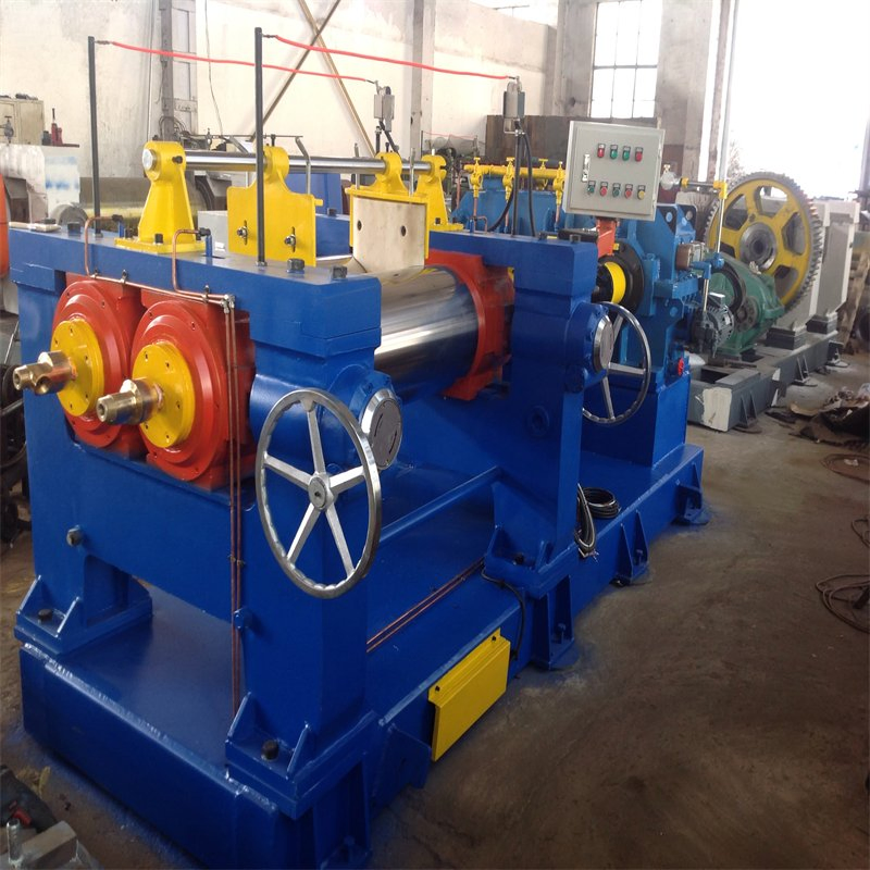 Open Rubber Mixing Machine Large Silicone Rubber Double Roller Plastic Mixing Machine 220V