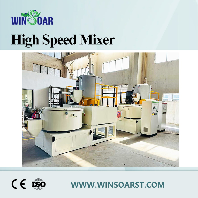 Horizontal/ Vertical Heating/Cooling PVC/UPVC/CPVC Powder PE/PP Raw Material Mixer/Plastic Blender/ Hot and Cold Mixing Machine High Speed Mixer