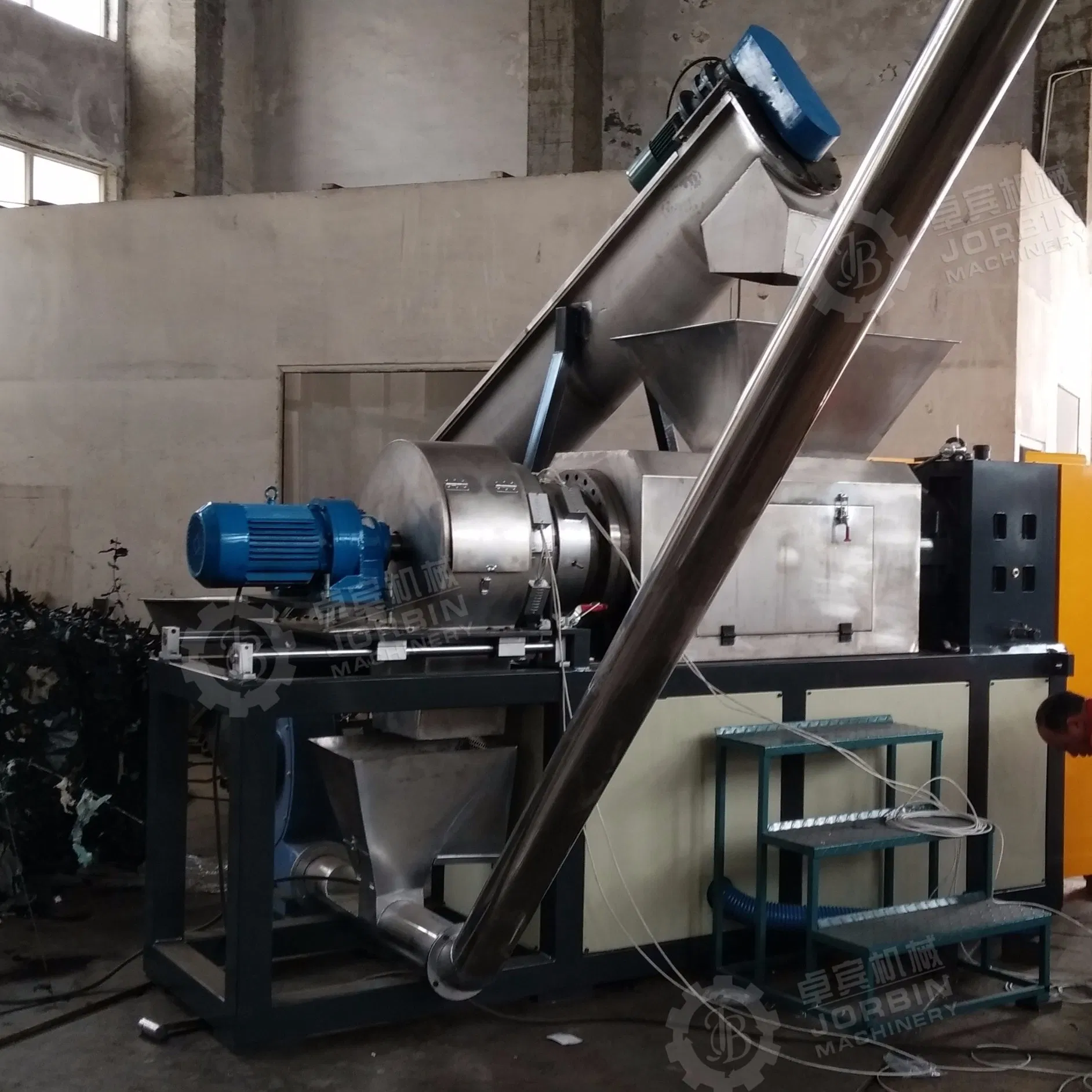 Washing Plastic HDPE LDPE Film Bags Fibers Squeeszer Drying Extrusion Machine