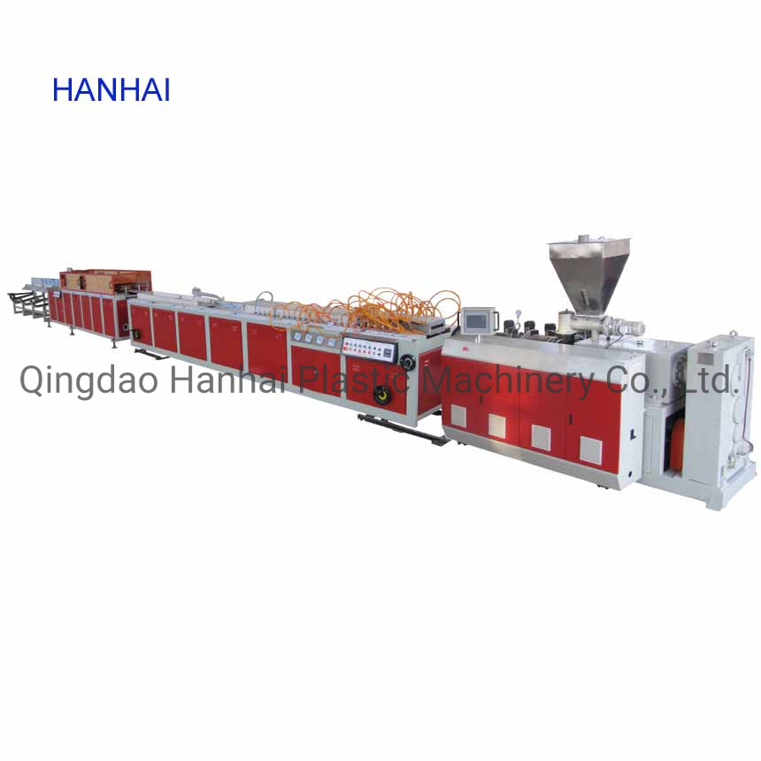PE Plastic Wood Decking Profile WPC Flooring Extrusion Machine
