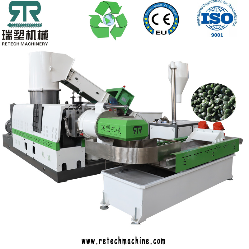 PP PE Film Compactor Compounding Plastic Recycling/Washing Equipment/Line/Pelletizer/Granulator/Pelletizing/Fishing Net Recycling Machine/Granulation Machinery