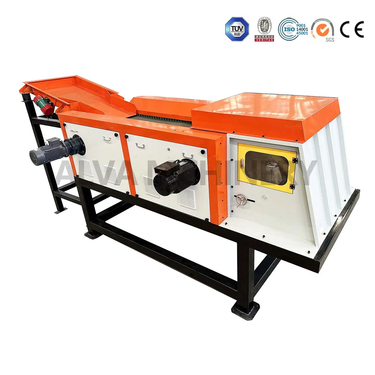 Plastic Shredder Mulcher Economical Crusher Pulverizer Machine Eddy Current Separator Machine