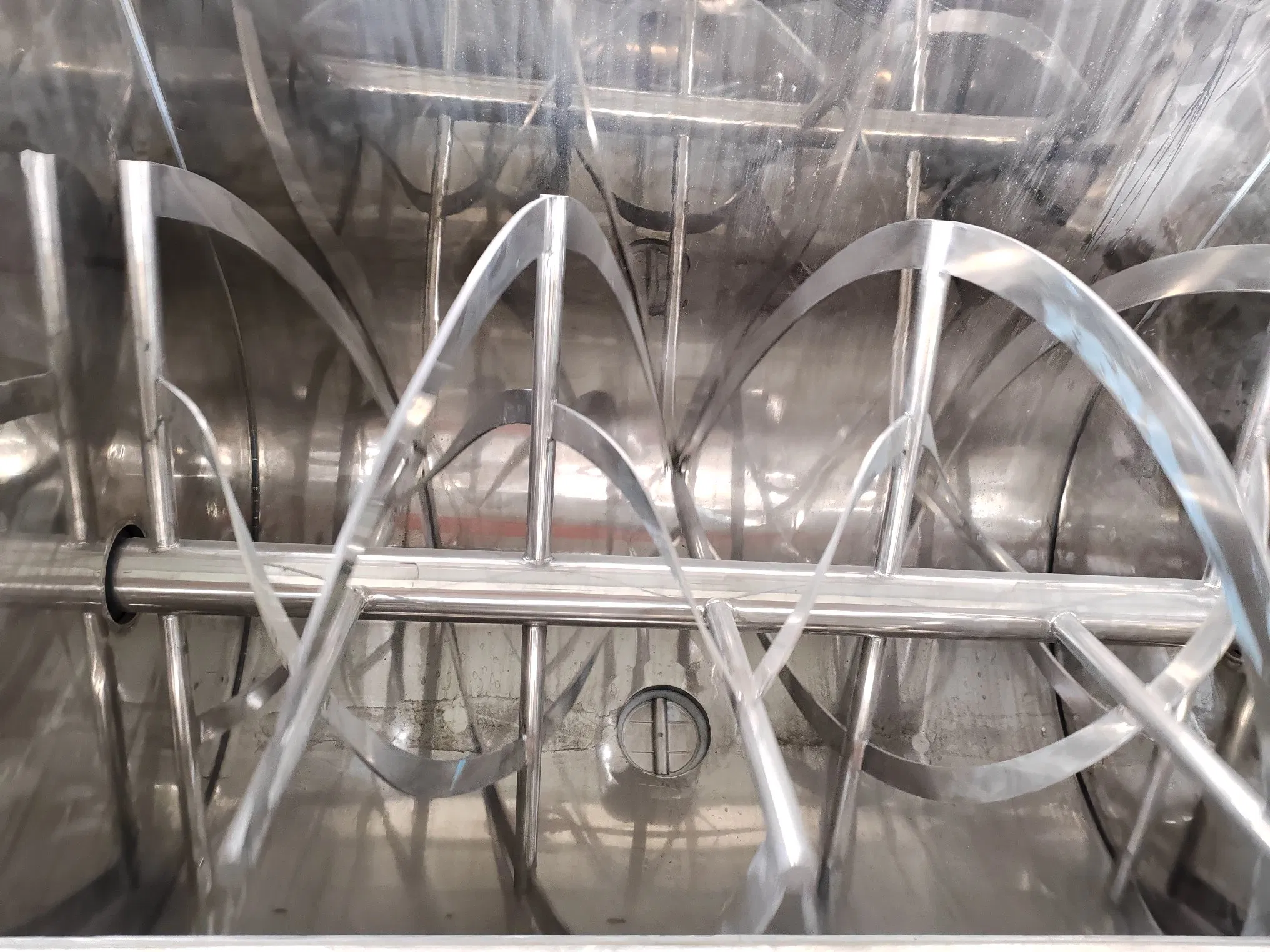 Polyc Powder Liquid Horizontal Ribbon Mixer Machine for Paint Coating Plastic Powder