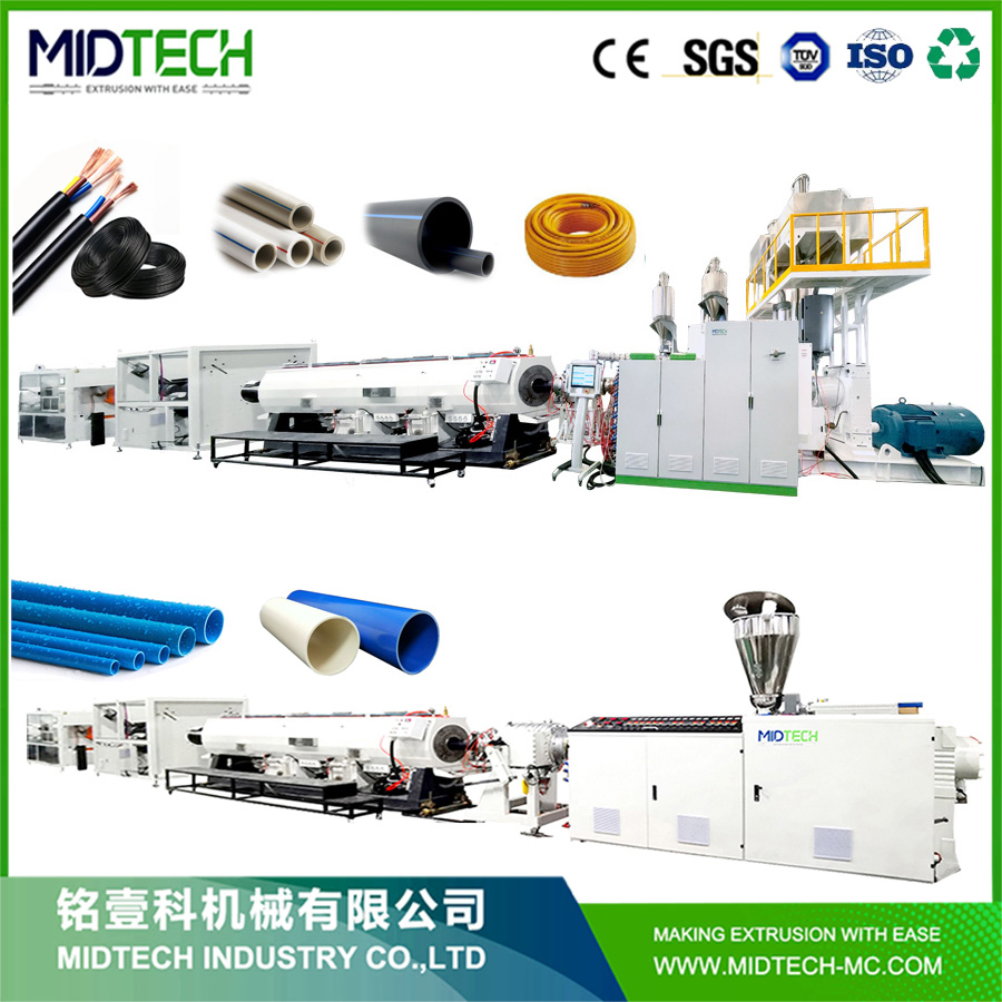 Plastic PVC/UPVC/HDPE/PPR/Pex/LDPE Agricultural Drip Irrigation/Conduit /Garden Hose/Corrugation/Layflat Tube Pipe Production Extruder Making Machine