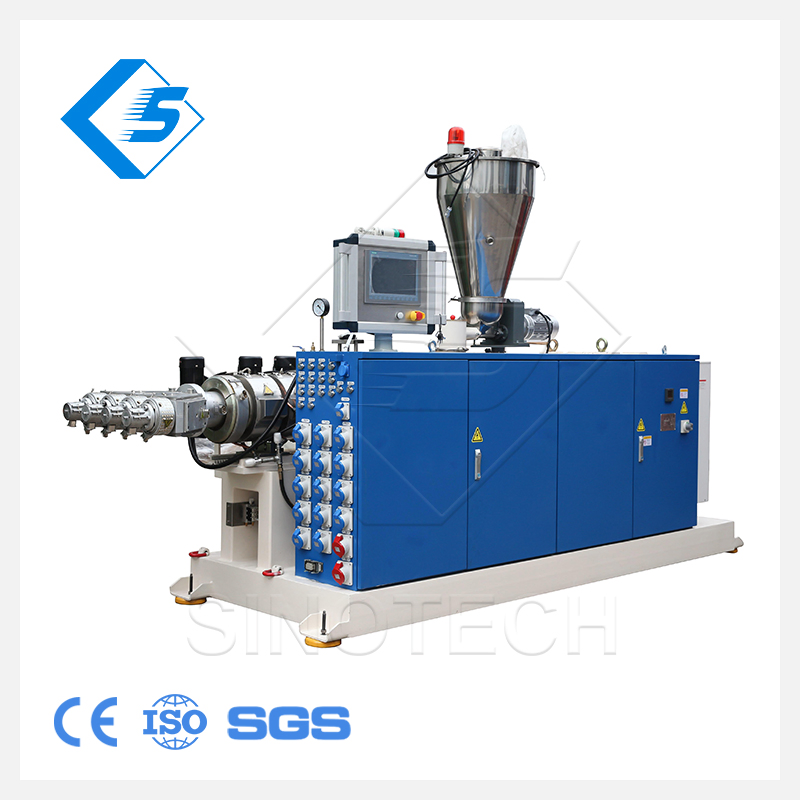 Sino-Tech Plastic Processing Machinery Twin Screw Extruder for Plastic Profile Production