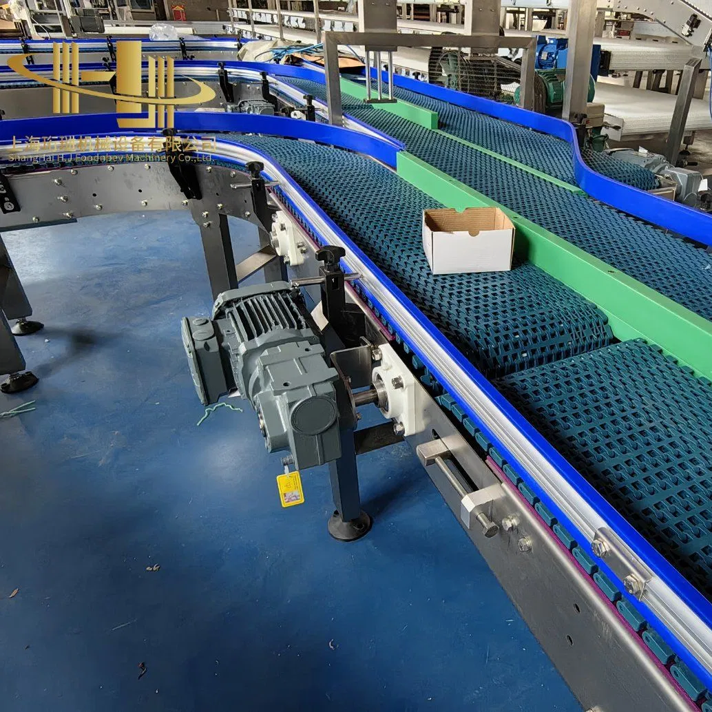 Customizable Snacks Plastic Modular Belt Conveyor Systems for Efficient Food Beverage Industrial Production Lines