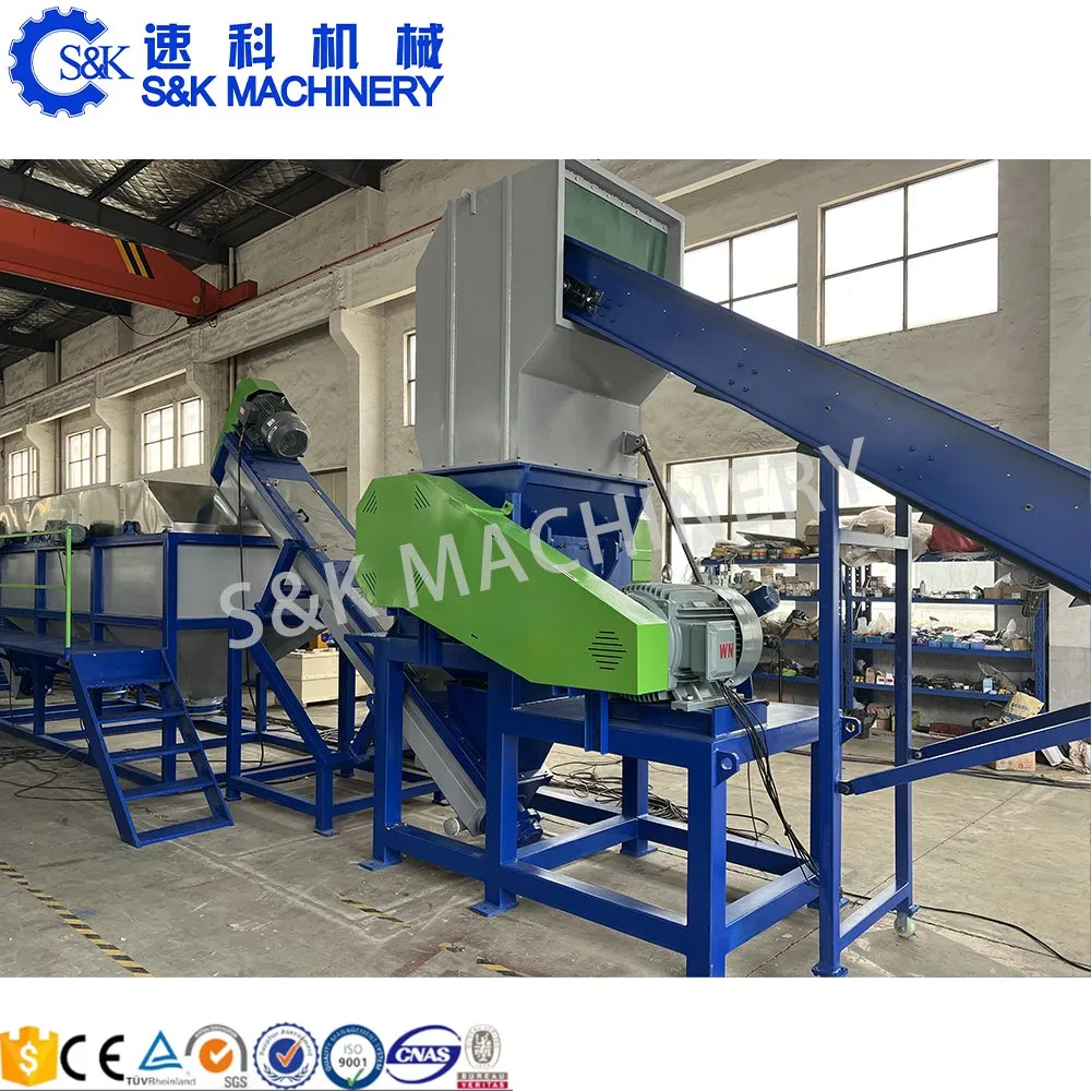 Automatic PE PP HDPE Pellet Pet Plastic Film Woven Jumbo Bag Bottles Waste Washing Recycling Machine