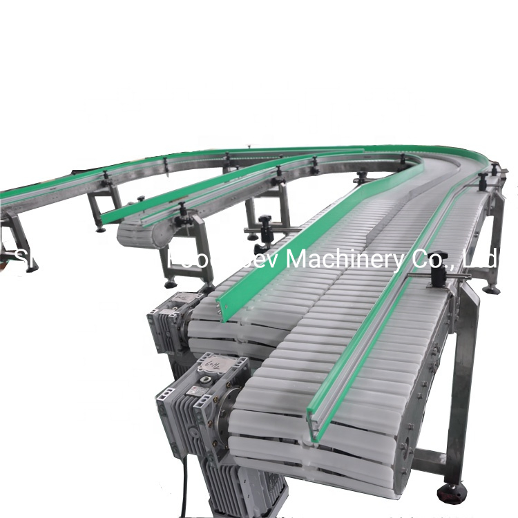 Flexible Keel Chain Conveyors, Plastic Flexible Chain Conveyor, Automatic Motorized Brick Pak Conveyor System