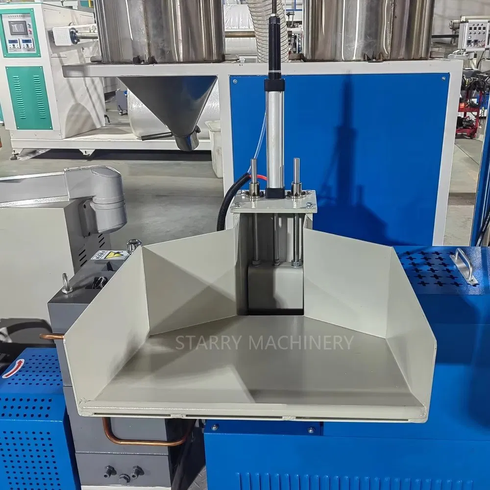 Single Stage HDPE LDPE PP Waste Plastic Granulating Pelletizing Pelletizer Recycling Machine Mini Granulator Recycled Plastic Granules Making Machine