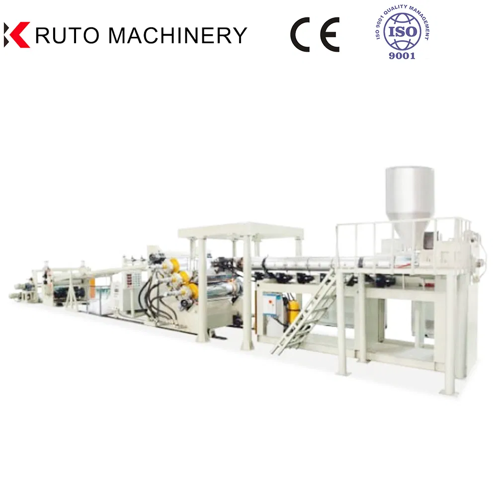 Double-Screw Plastic Extruder for Pet/PP/PLA/PS/PC/PE Sheet/Plate Film Production Line/Extrusion Line Making Machine/ABS/HIPS/PVC Plastic Machine