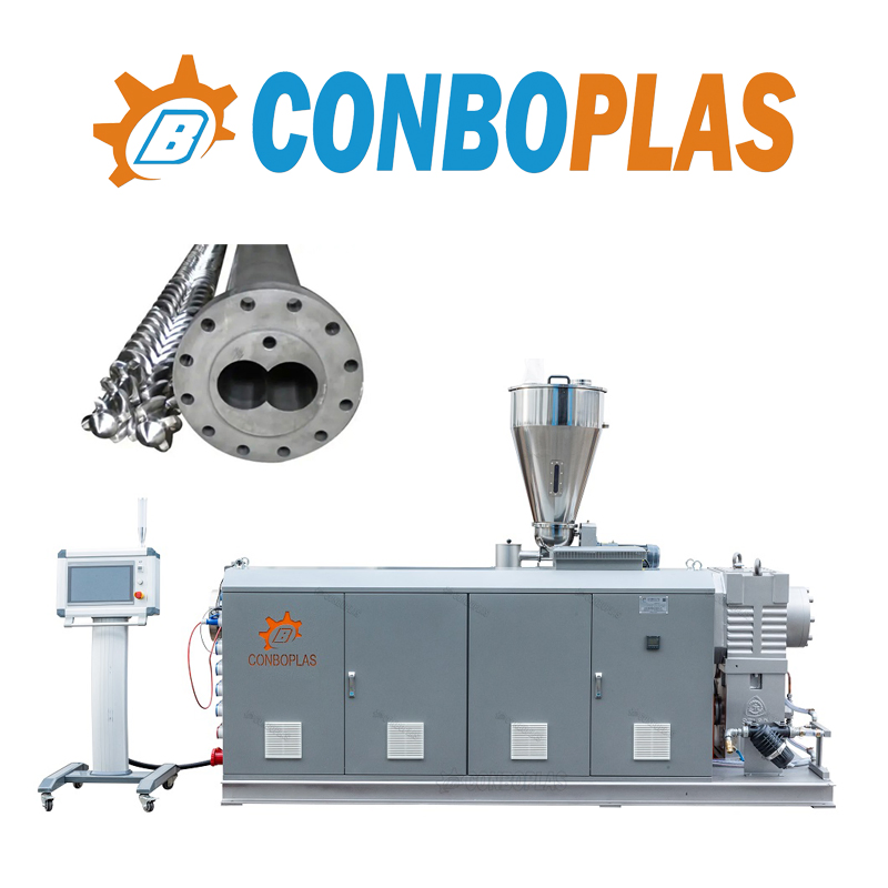 Plastic Twin Double Screw Extruder Electrical Conduit Water Supply Drainage Sewer UPVC CPVC PVC Plumbing Hose Tube Pipe Production Extrusion Making Machine