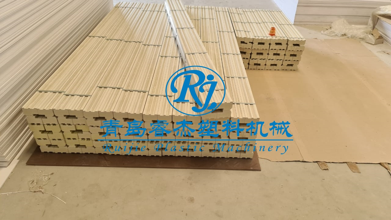 Twin Screw Plastic PVC WPC Door Frame Profile Extruison Making Extruder Price