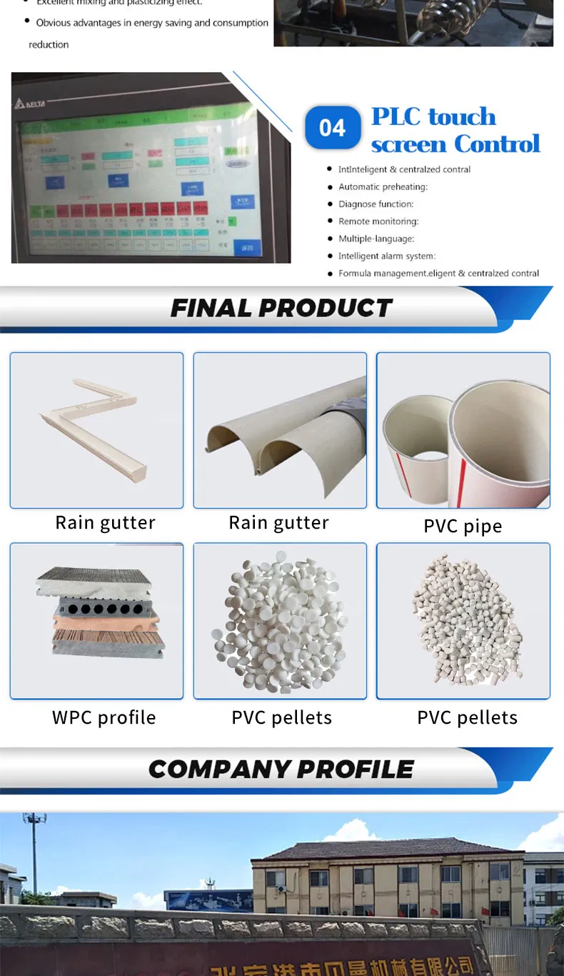 PVC Tube Profile Making Double Screw Extruder