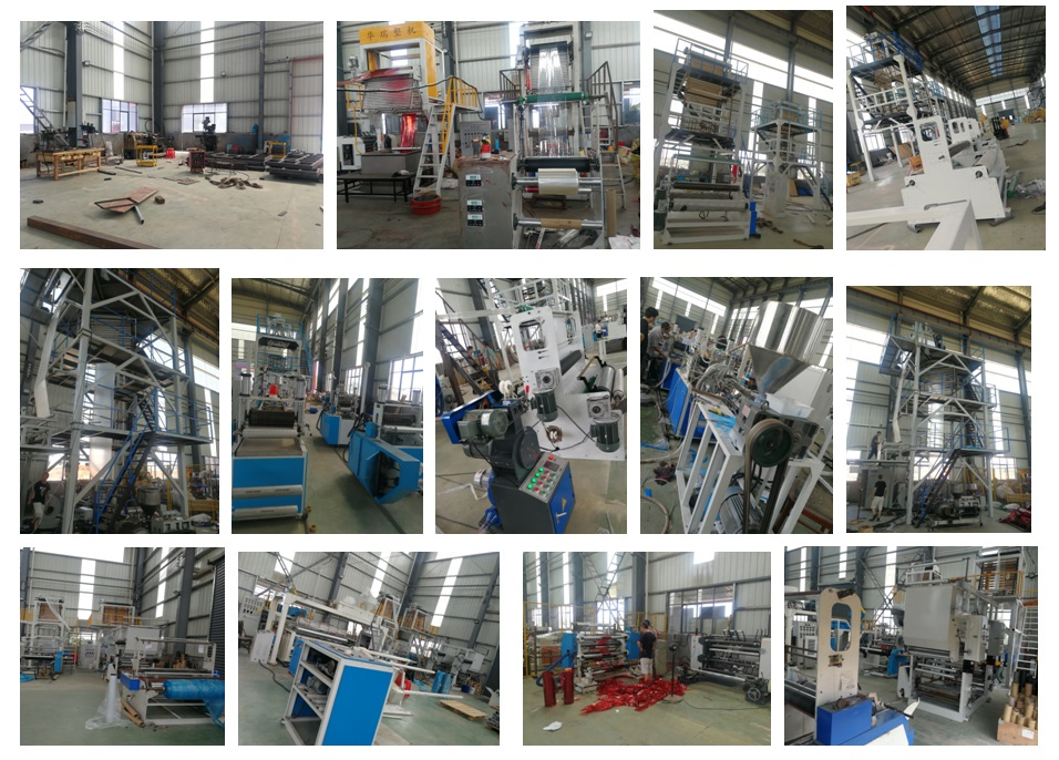 Auto High Speed HDPE LDPE LLDPE PE Single Layer Two Three Layer Multilayer Layer Rotary Plastic Film Blowing Extruder Film Extrusion Blown Machine