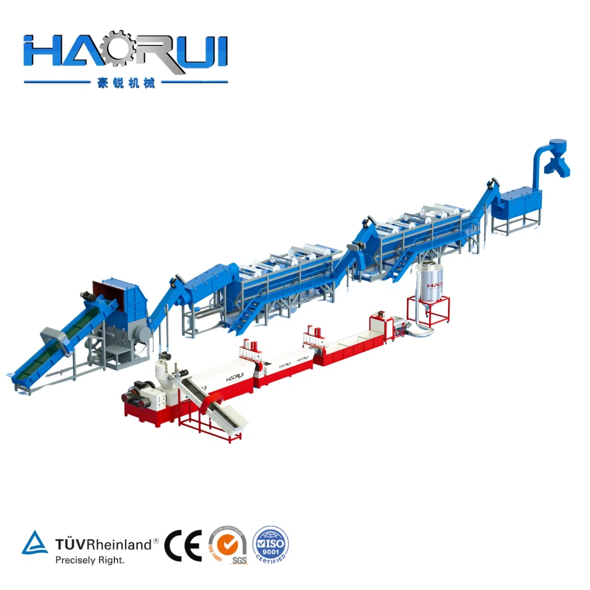 Hot Sale Plastic Pet Bottles Sorting Hot Washing Drying Recycling Machine Line