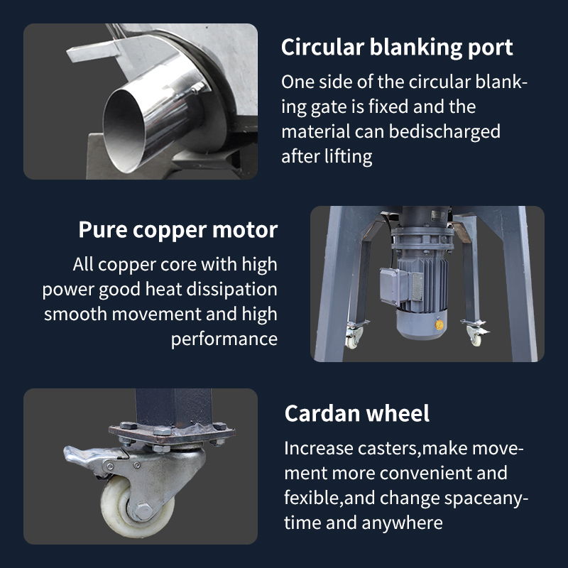 Stainless Steel Vertical Color Mixer Plastic Mixing Machine