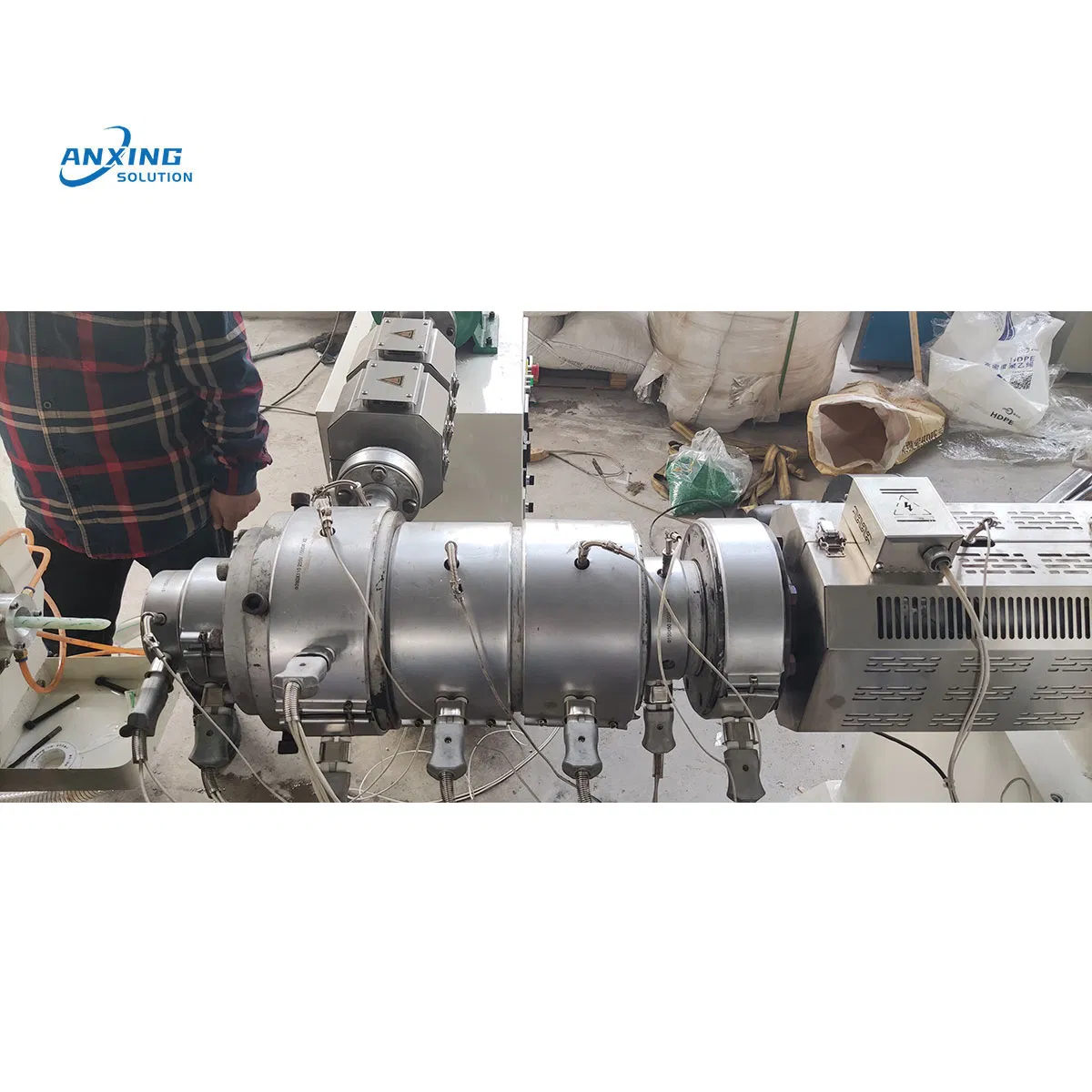 PE HDPE PPR Plastic Water Gas Oil Supply Pipe Tube Extrusion Production Line Single Screw Extruder Pipe Making Machine/ PPR Water Pipe Making Machine