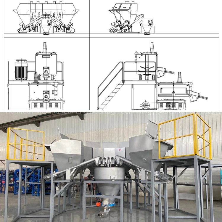 Plastic High Speed Mixer for PVC Blending Heating Cooling Mixing Machine