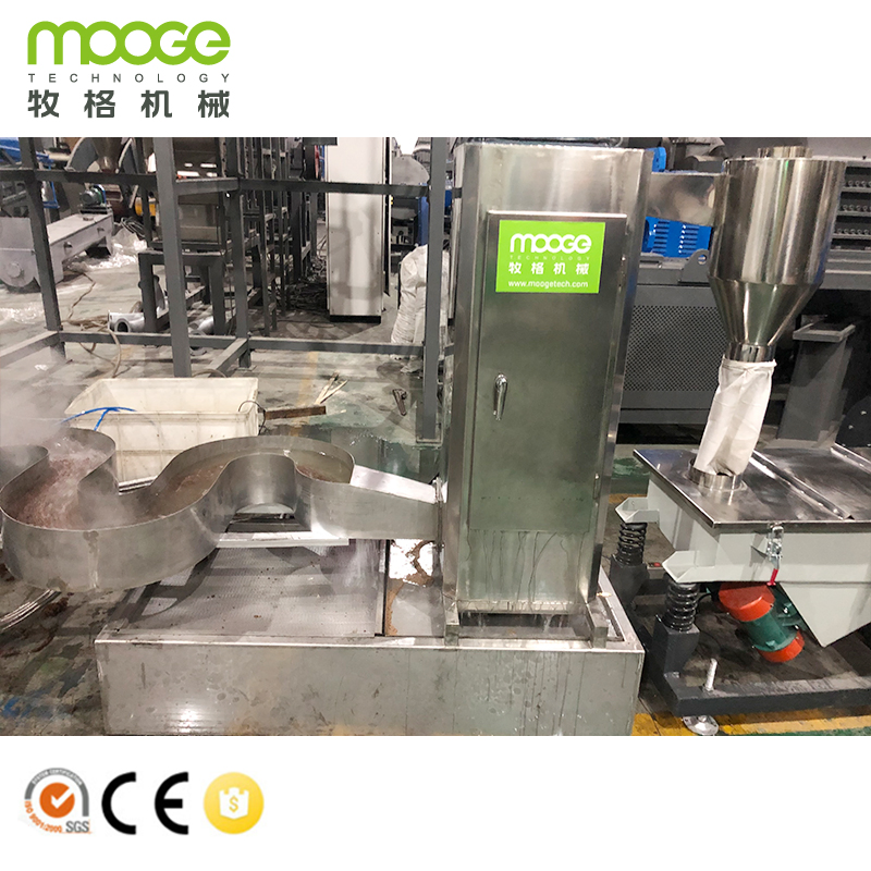 plastic compounding granulating extruder machine line