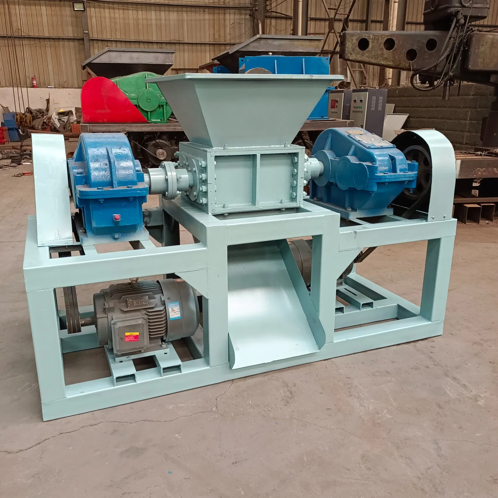 Double Shaft Shredder for Plastic Shredder Machine